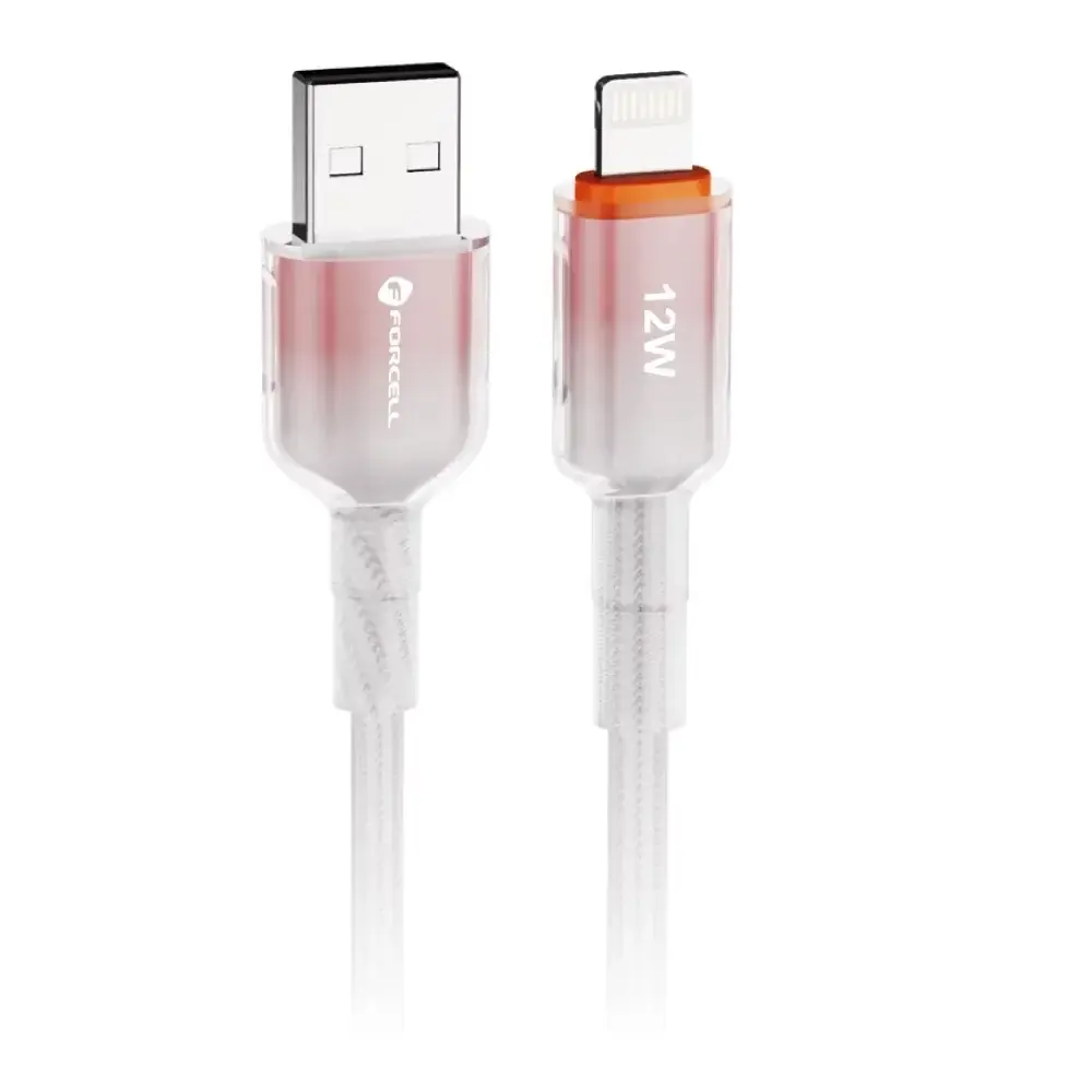 Forcell Kabl F-Energy C353, USB-A na Lightning, 2.4A, 12W, 1m, Bijeli