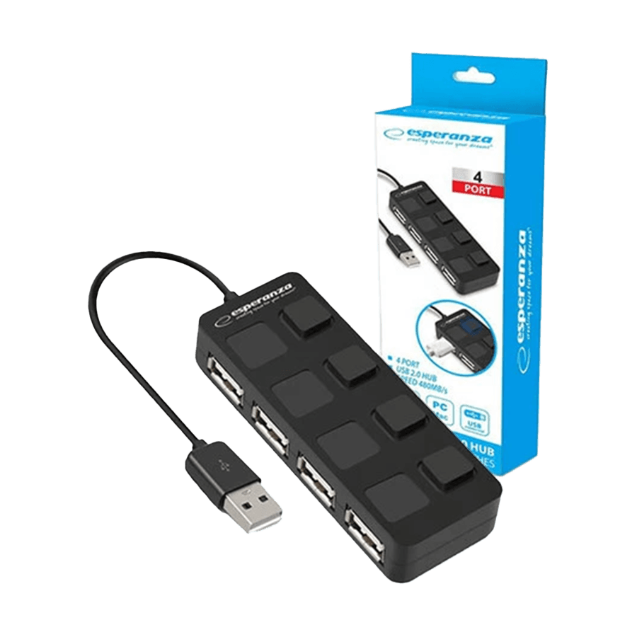 Esperanza USB Hub, 4 Port USB 2.0, EA161