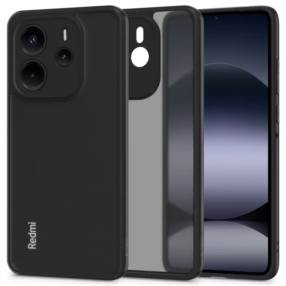 Tech Protect Maska za mobilni telefon Xiaomi Redmi Note 14 4G / LTE Magmat, Crna