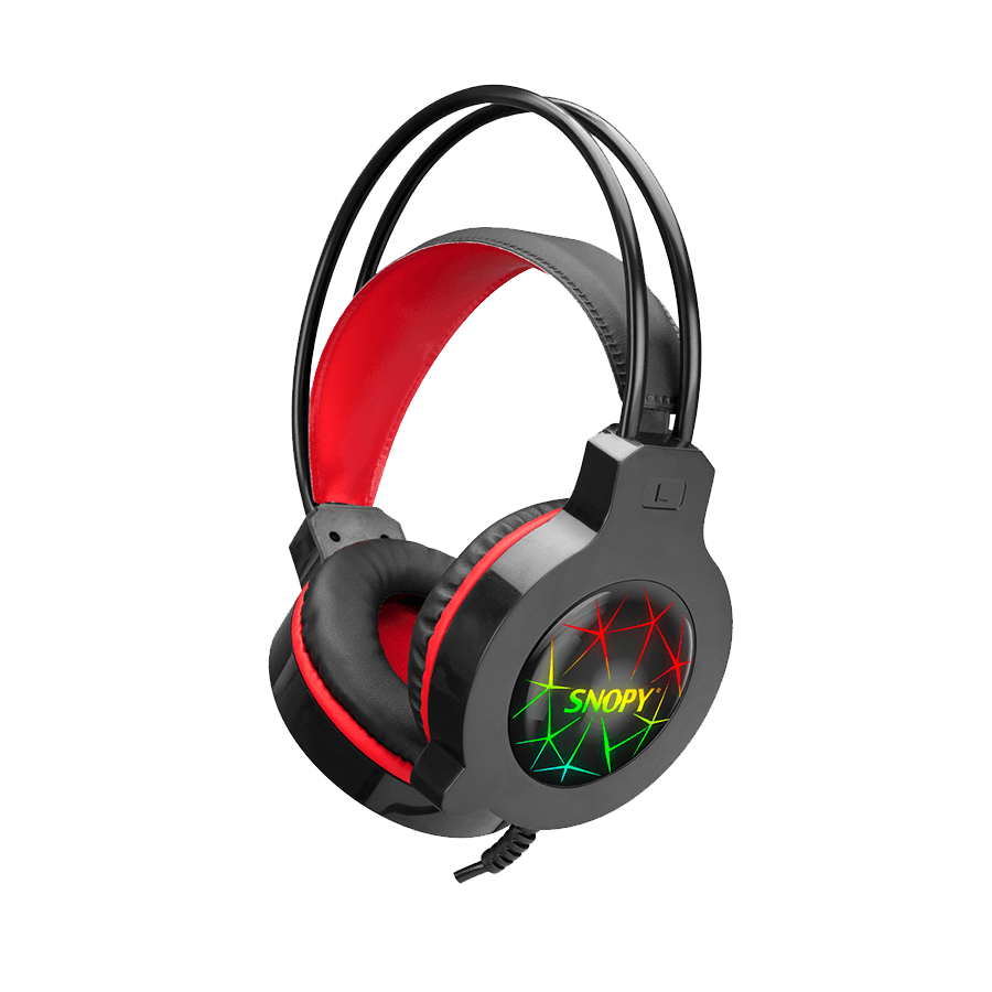 Snopy slušalice sa mikrofonom, Gaming, SN-GX7 Crazy, Crne, USB, Led Microphone Headset