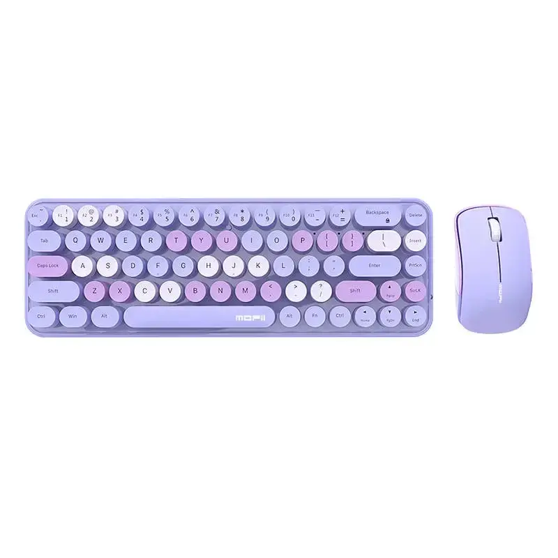 Mofii Set bežična tastatura i miš Bean, Ljubičasti