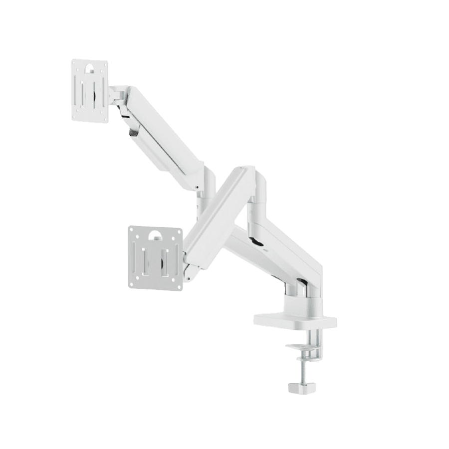 Gembird Nosač Za Dva Monitora MA-DA2-06-W, Montaža Na Sto, 17" Do 32", Do 10 Kg, Bijeli