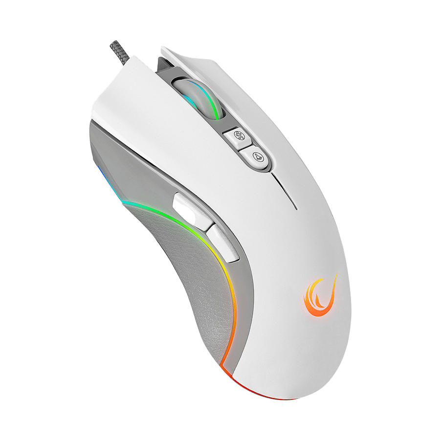 Rampage Gejming Miš SMX-R22 Phoenix V2 Bijeli, 7 Tastera, RGB, 12800 DPI, 39102