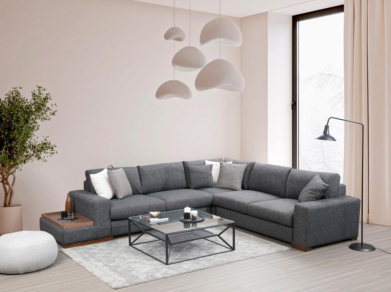 Atelier del Sofa Kutni set Loop 6 95x85x282cm Antracit