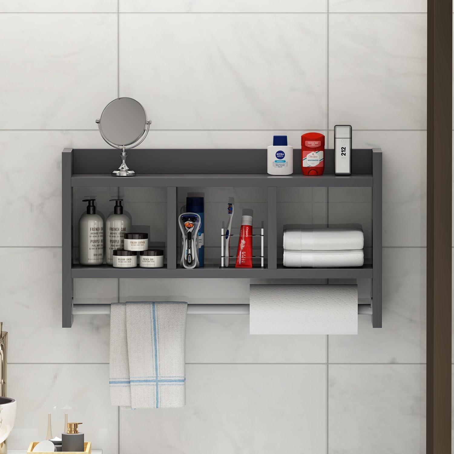 Hanah home Zidna polica antracit boje