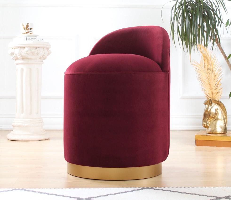 Atelier del Sofa Stool 50cm Bordeaux