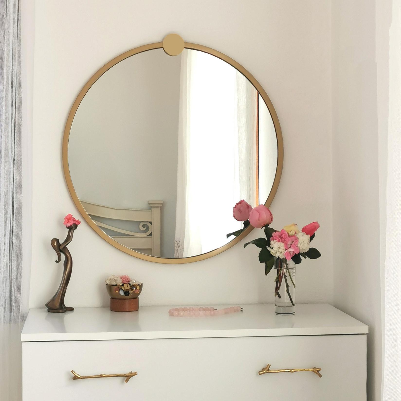 Hanah Home Mirror Gold