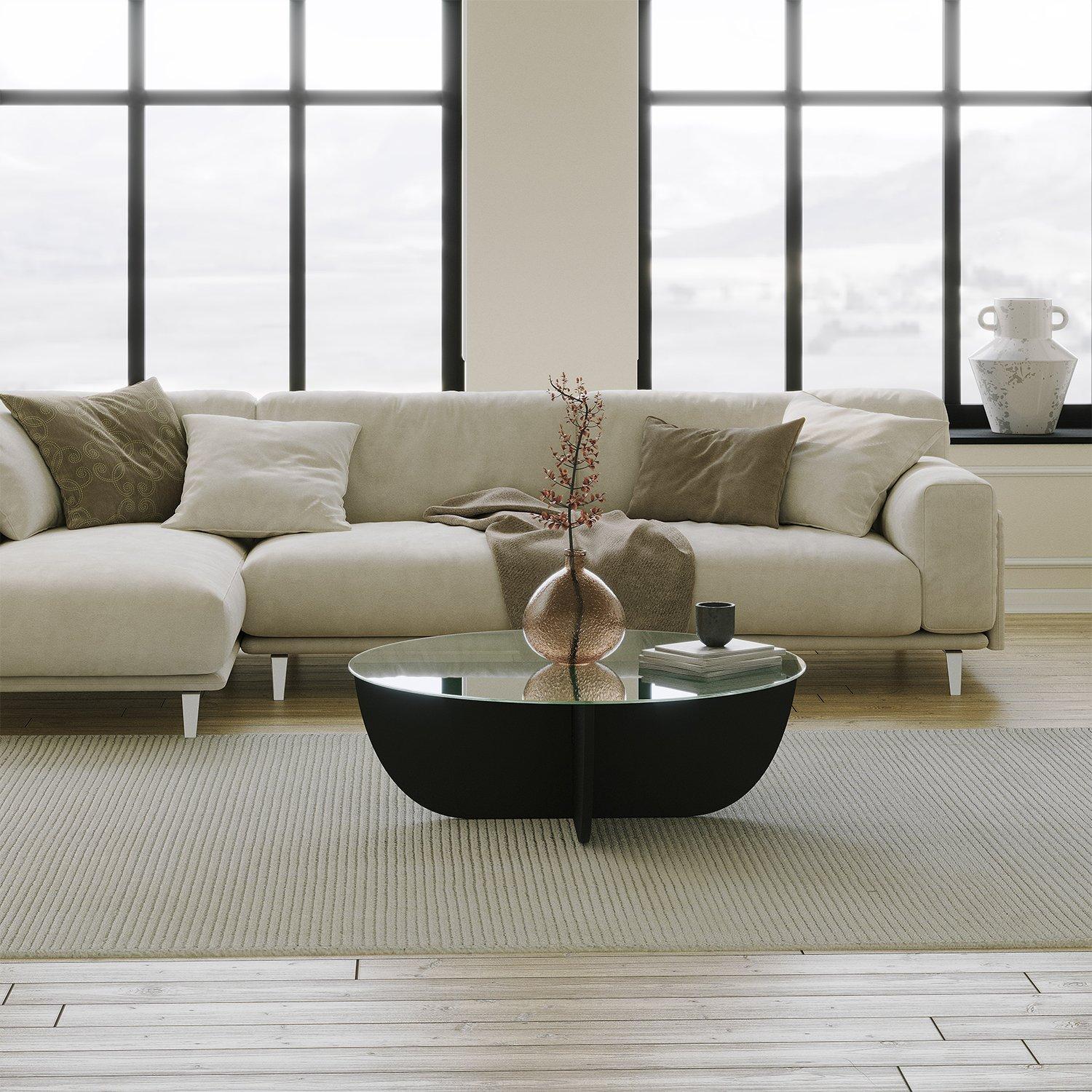 Hanah Home Club sto Lily 90x30x90cm Crni