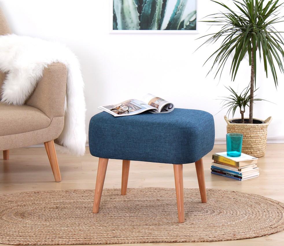 Atelier del Sofa Tabure 50x43x42cm, Plava