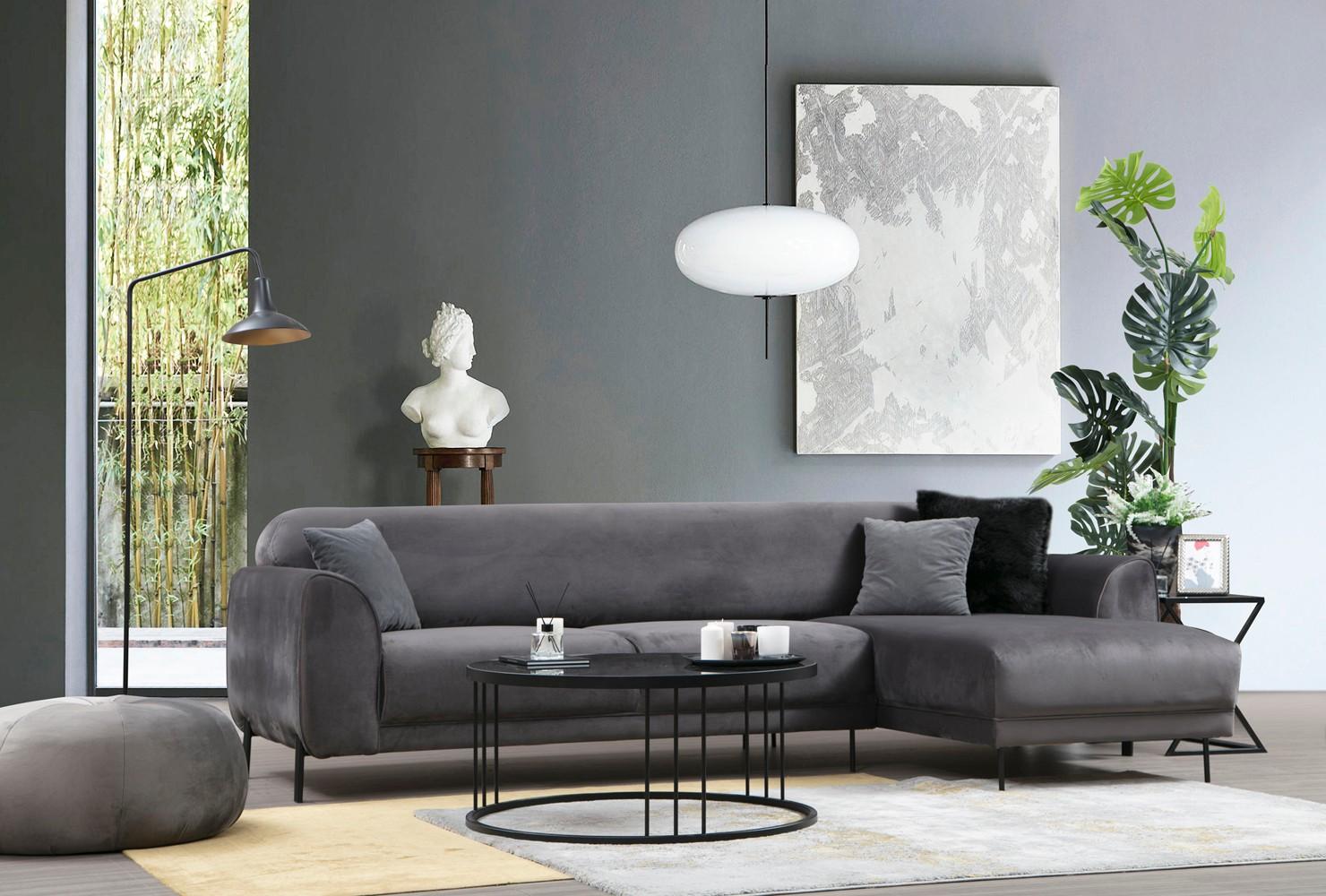 Atelier del Sofa Kutni set 96x85x287cm Antracit