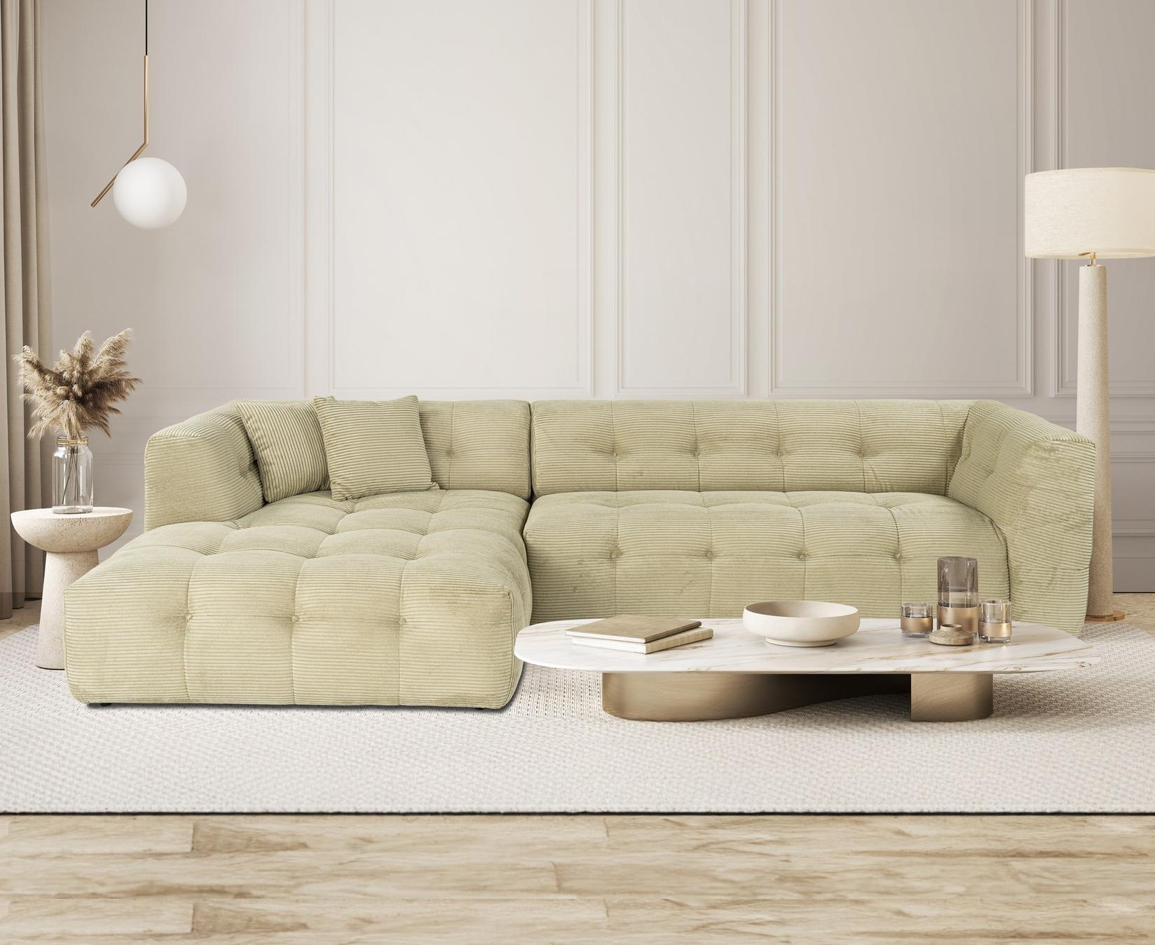 Atelier del Sofa Kutna sofa Cady 100x72x300cm Zelena