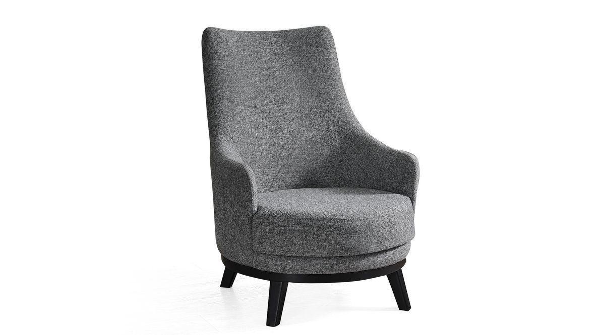 Fotelja Atelier del Sofa Bali 80x77x67cm Svijetlosiva