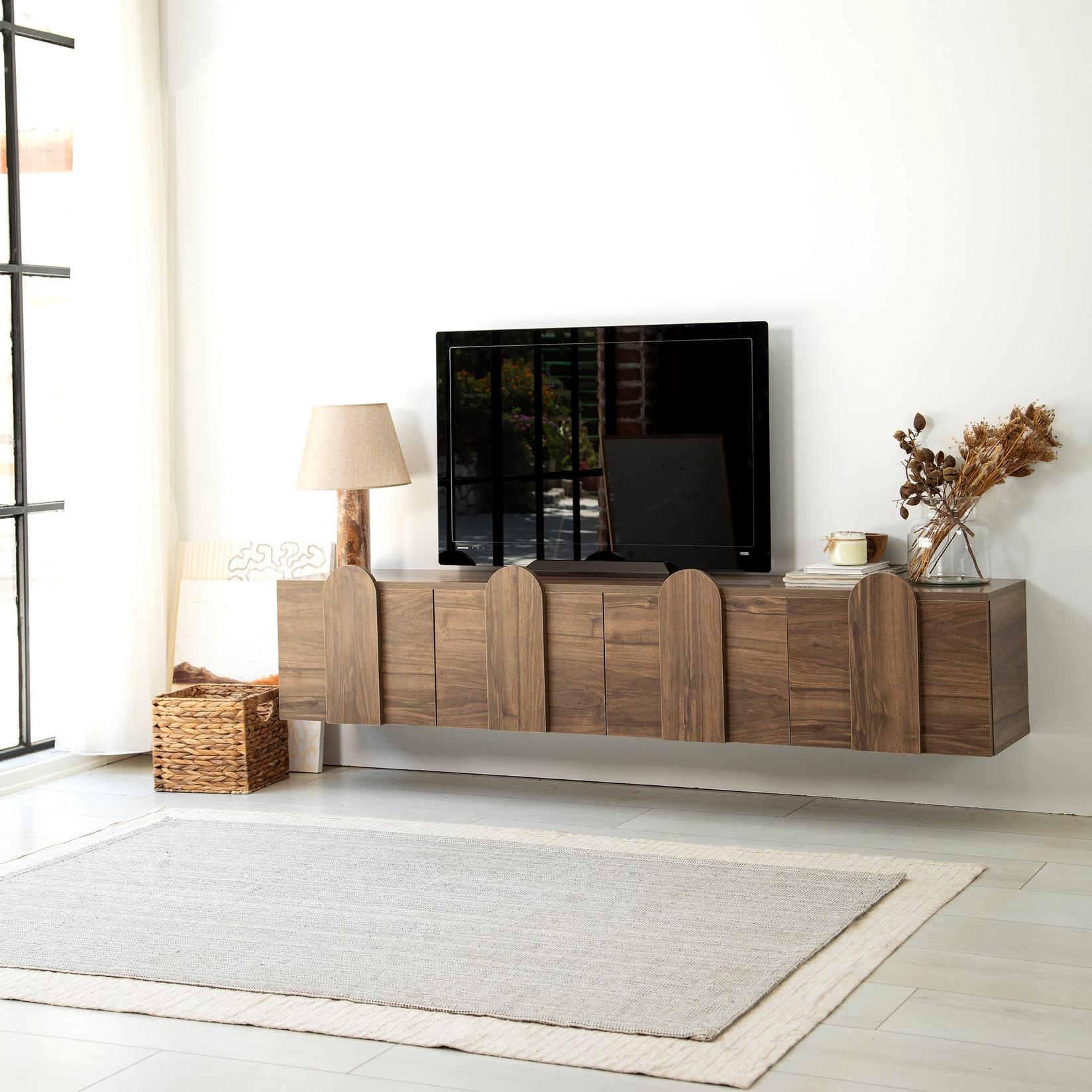 Hanah home TV komoda New Line Walnut