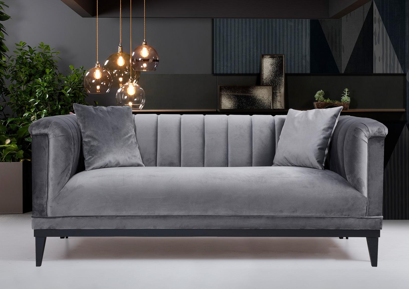 Atelier del Sofa Dvosjed Trendy 190x79x89cm Tamno siva