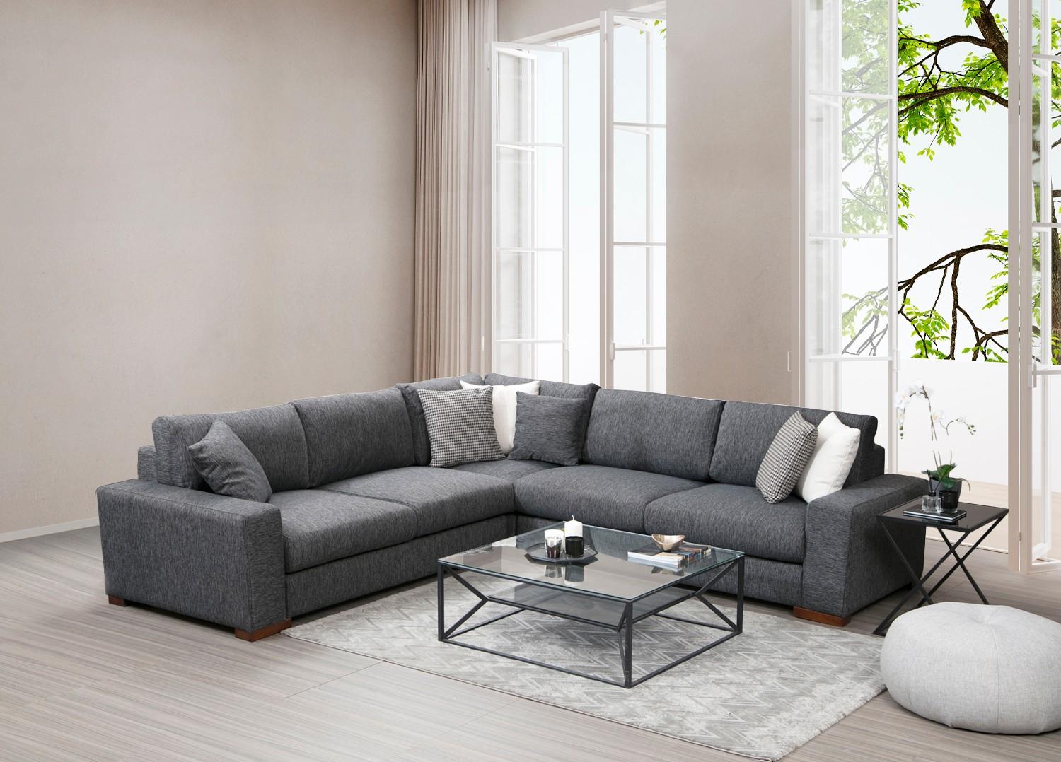 Atelier del Sofa Kutni set Loop 7 95x85x282cm Antracit