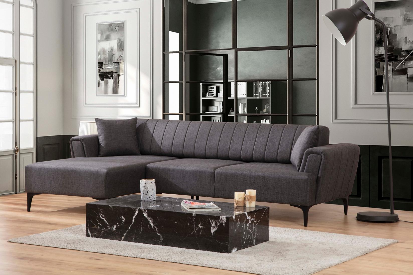 Atelier del Sofa Kutna sofa Hamlet 95x77x140cm Tamno siva