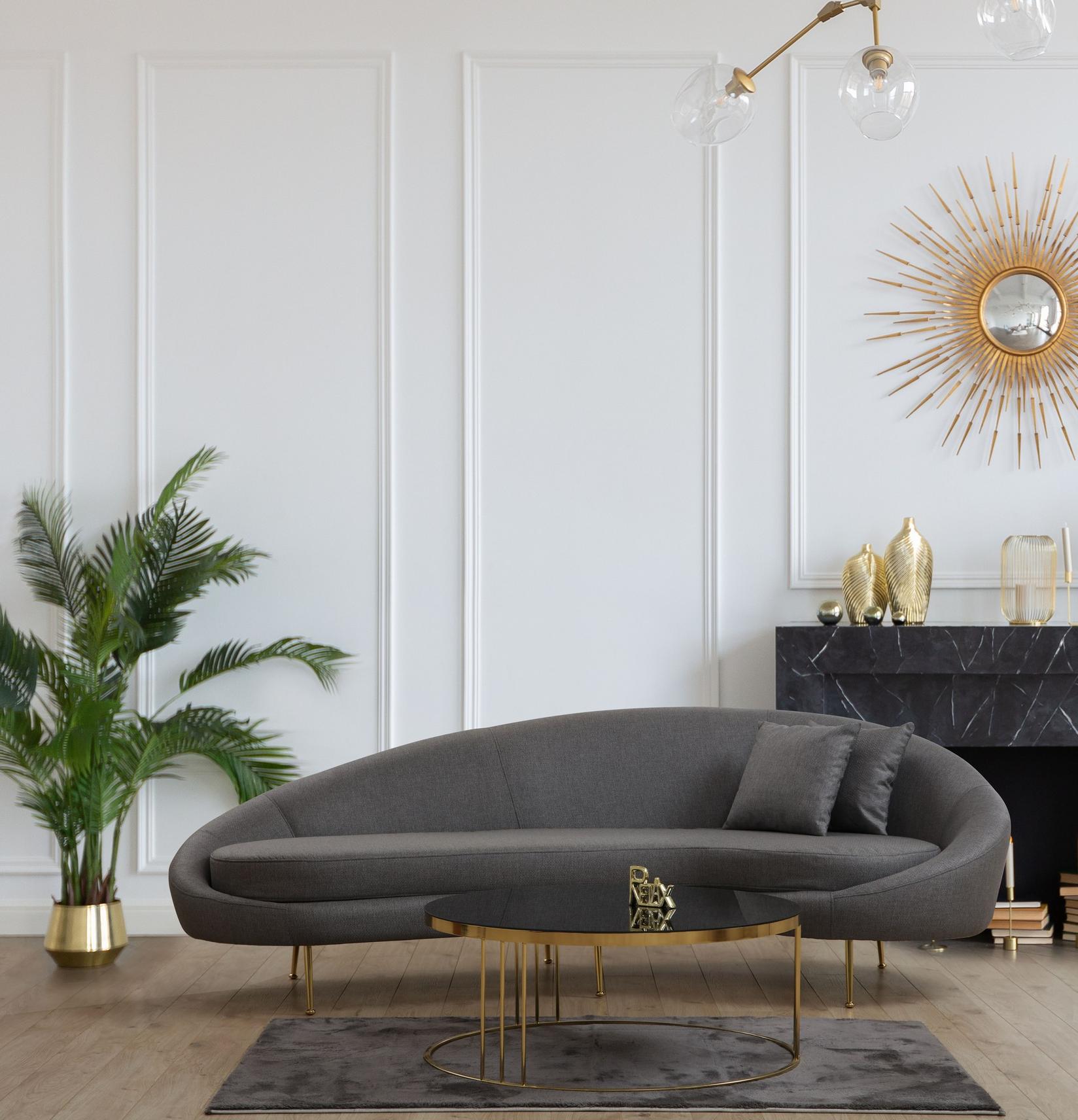 Atelier del Sofa Trosed Eses 255x85x120cm Tamno siva