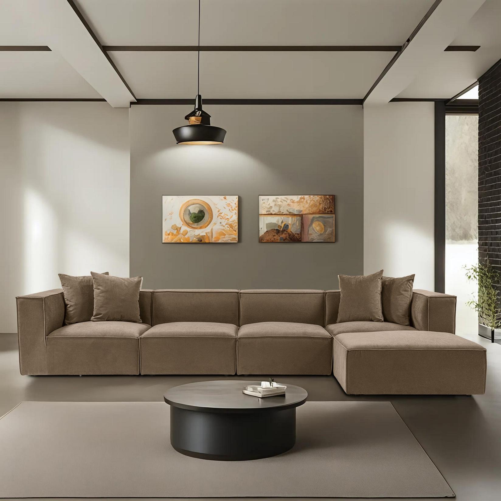 Atelier del Sofa Kutni set Sora 430x75x102cm Smeđa