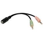 LogiLink Audio adapter 4-pin, Ženski, 3.5 mm