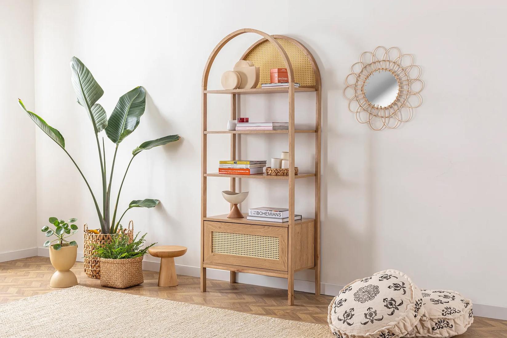 Hanah Home Polica 75x182,5x40cm Bež