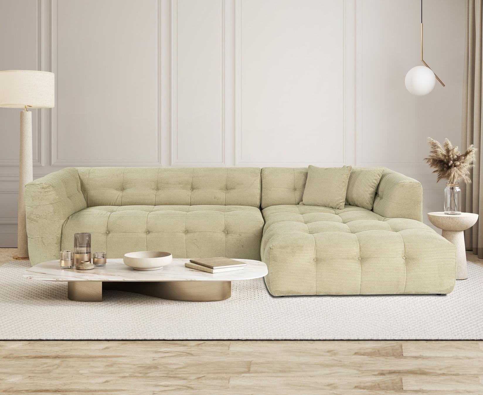 Atelier del Sofa Kutna sofa Cady 100x72x300cm Zelena