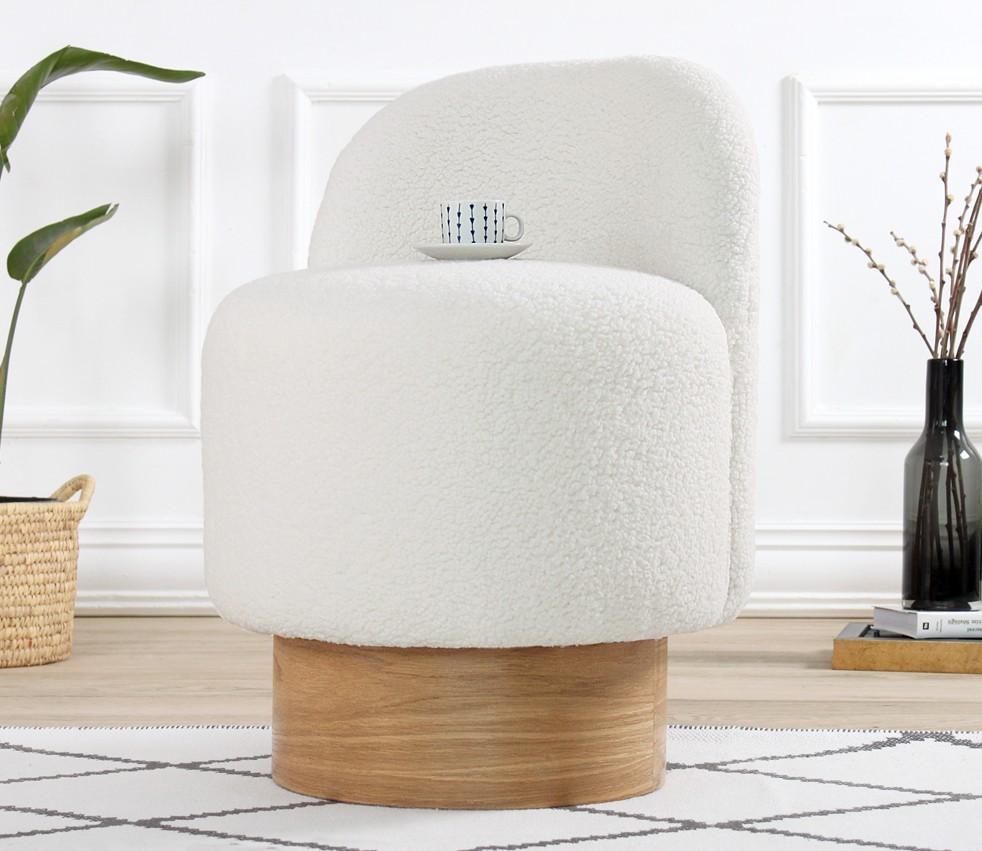 Atelier del Sofa Tabure 66x47cm, Bijela