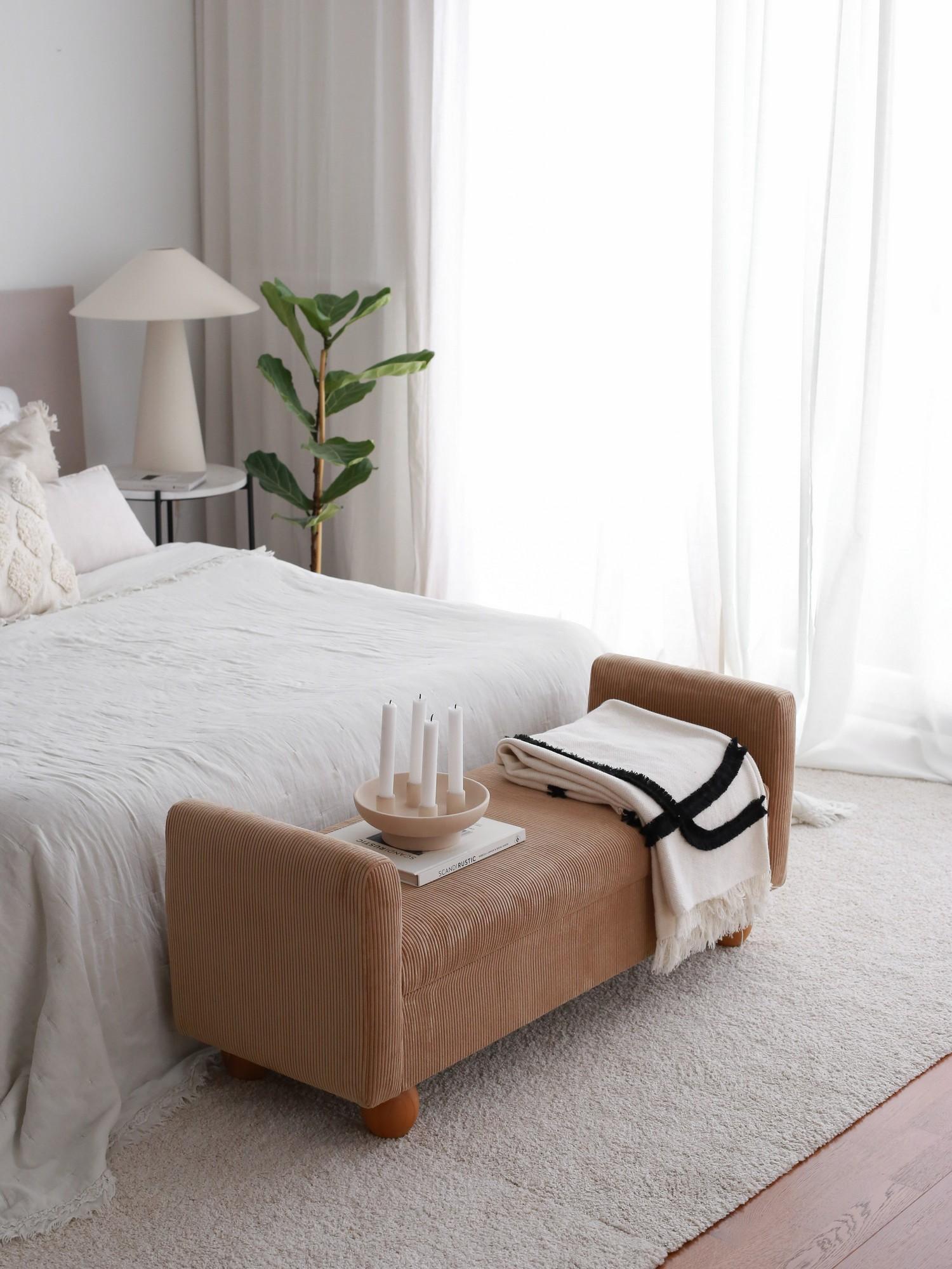 Atelier del Sofa Trpezarijska klupa Sandikli 115x55x40cm Camel