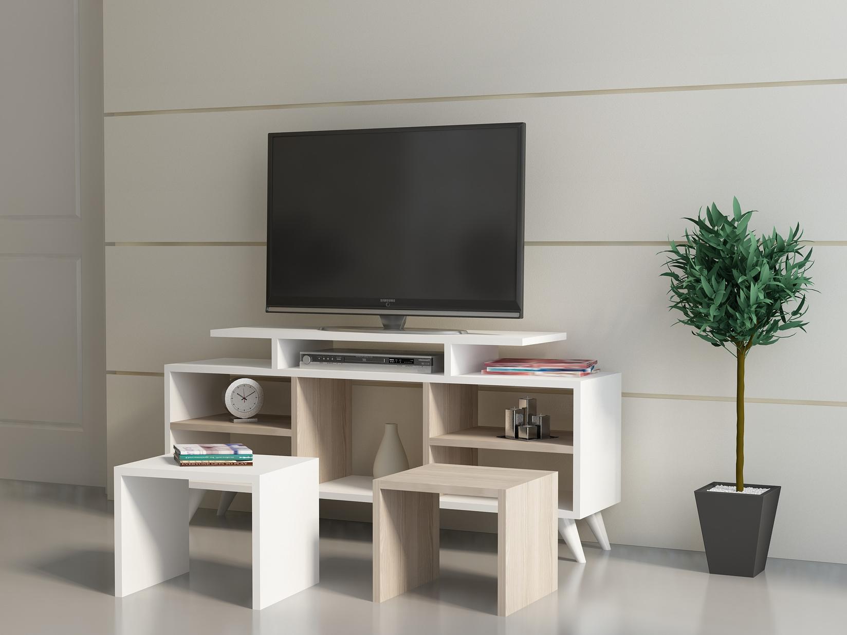 Hanah home TV Komoda Kutay White-Cream