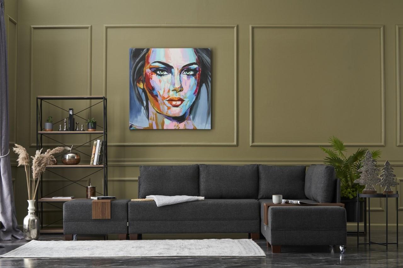 Atelier del Sofa Kutna garnitura Fly 210x70x280cm Antracit