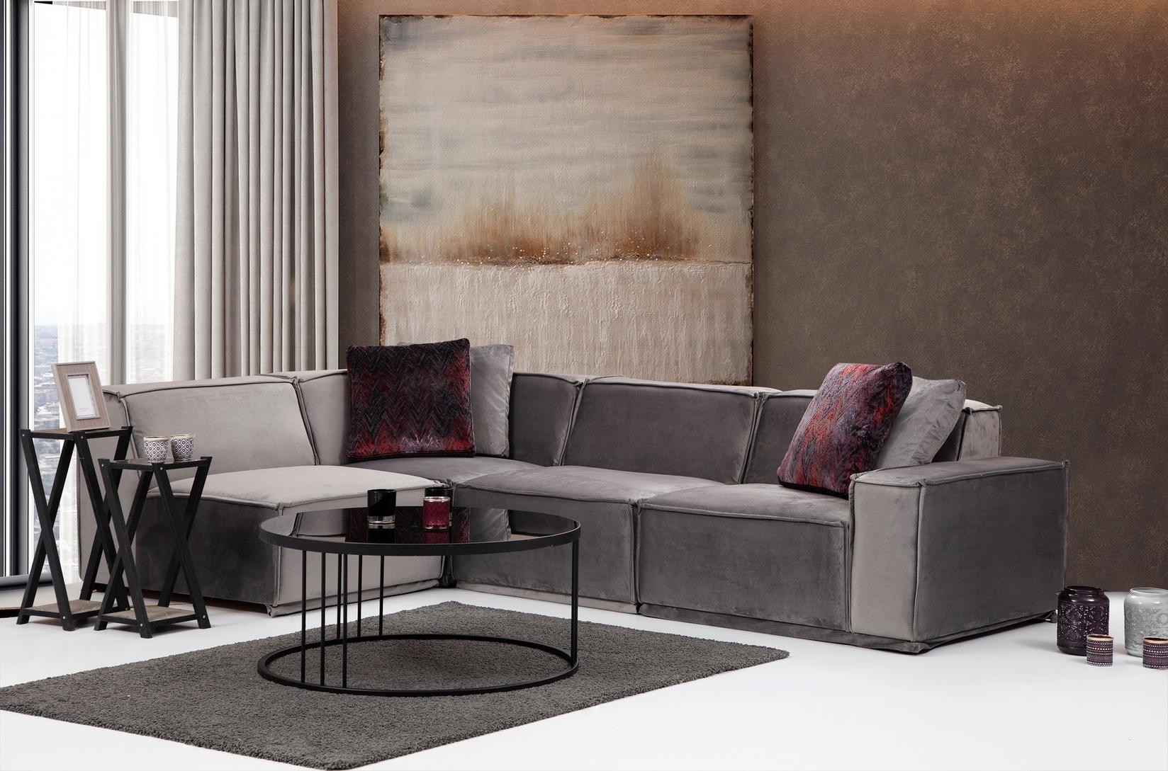 Atelier del Sofa Kutni set Lego 100x76x190cm Siva