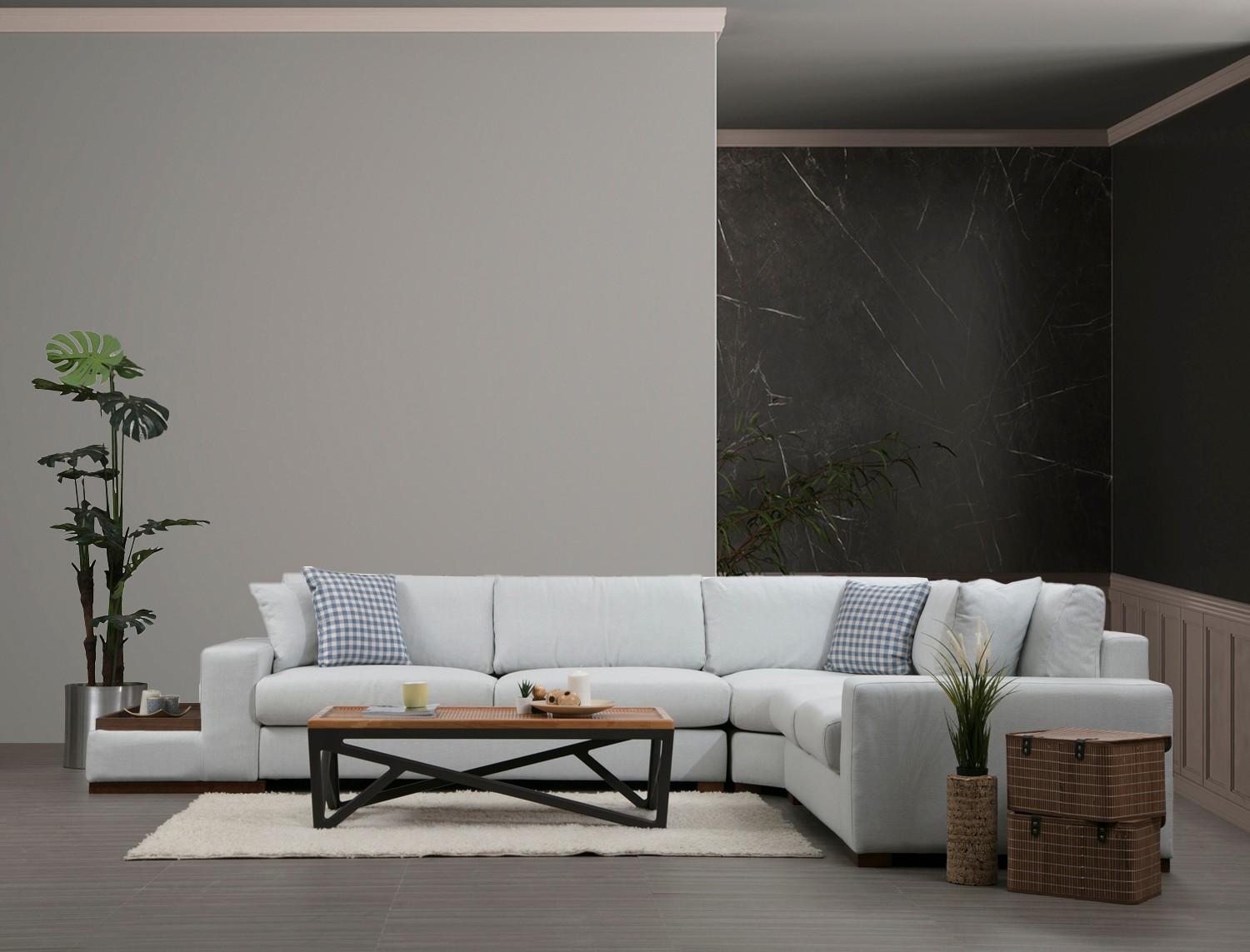 Atelier del Sofa Kutni set Loop 23 95x85x282cm Bijela