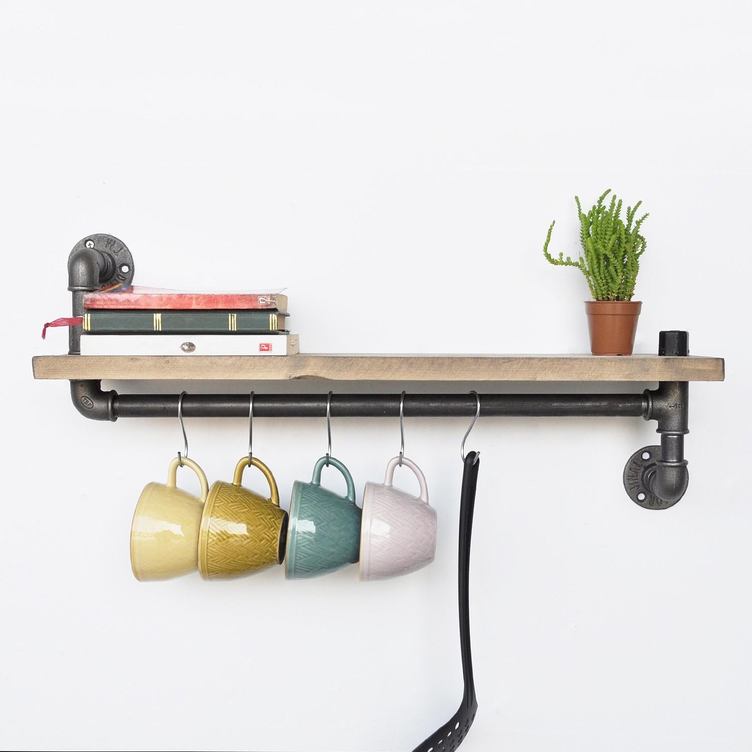 Hanah Home Zidna polica od oraha