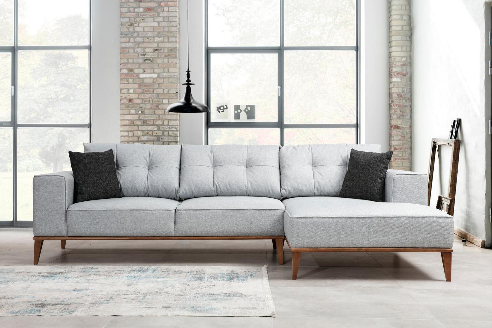 Atelier del Sofa Kutna sofa Montana 91x85x288cm Svijetlosiva