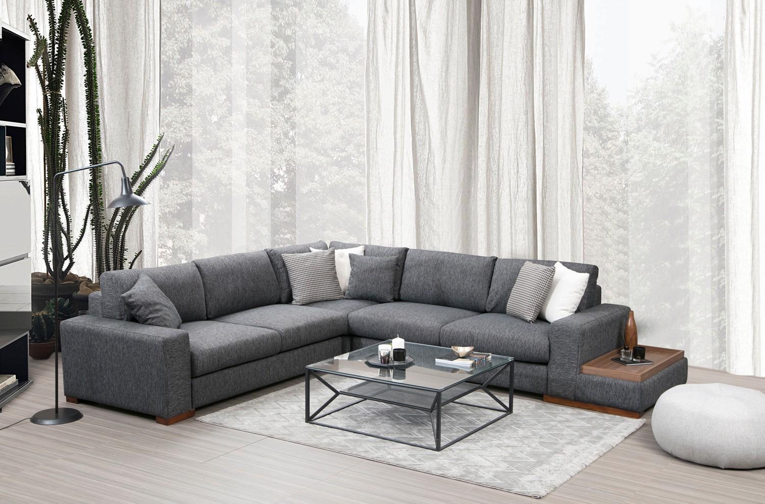 Atelier del Sofa Kutni set Loop 5 95x85x282cm Antracit