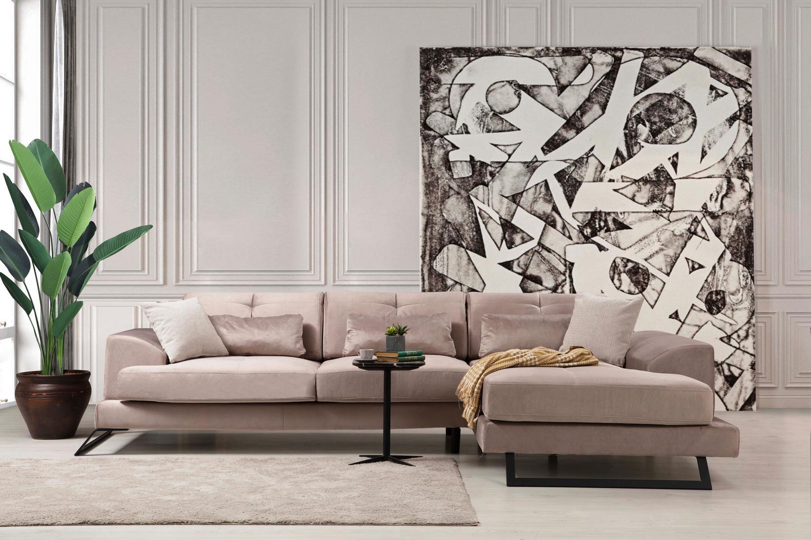 Atelier del Sofa Kutna sofa Frido 100x92x308cm Bež