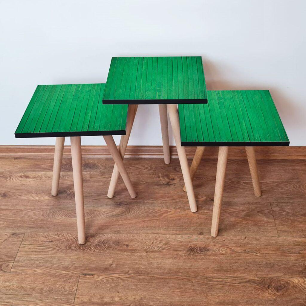 Hanah Home set stolića za kafu 3Shp342, 3 dijela, šareni