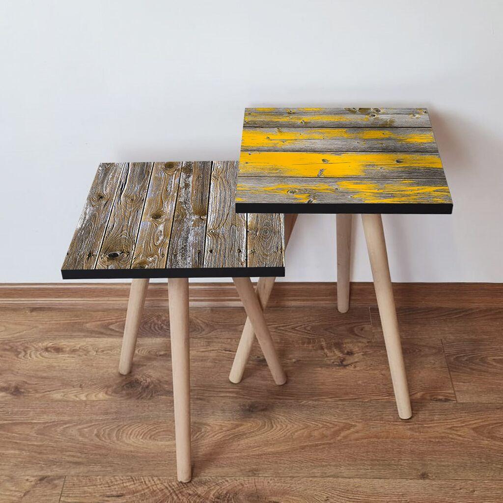 Hanah Home set stolića za kafu 2Shp284, 2 dijela, šareni