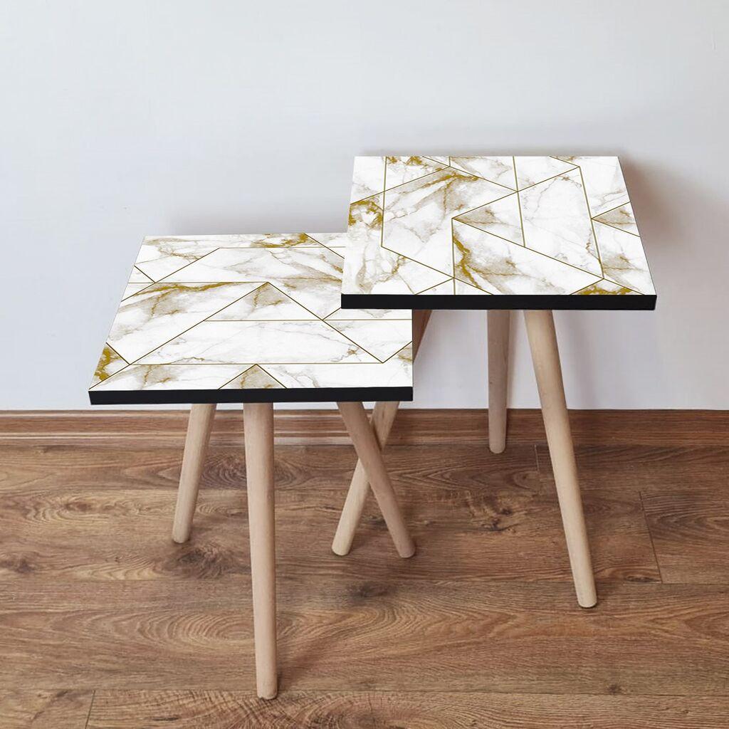 Hanah Home set stolića za kafu 2Shp525, 2 dijela, šareni