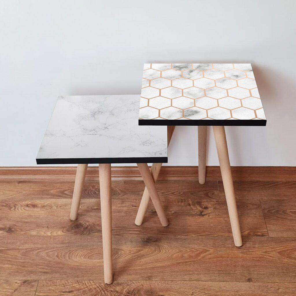 Hanah Home set stolića za kafu 2Shp228, 2 dijela, šareni