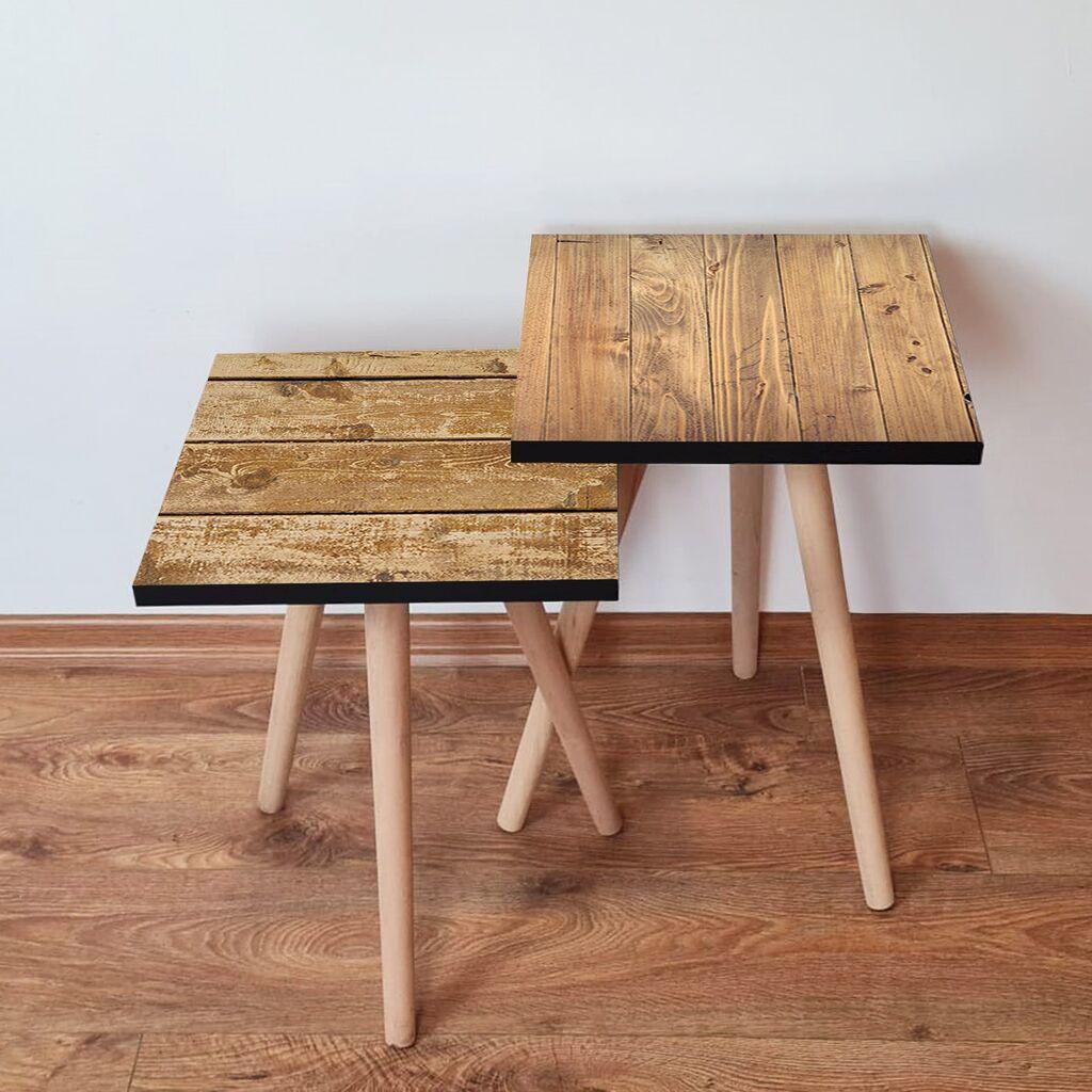 Hanah Home set stolića za kafu 2Shp306, 2 dijela, šareni