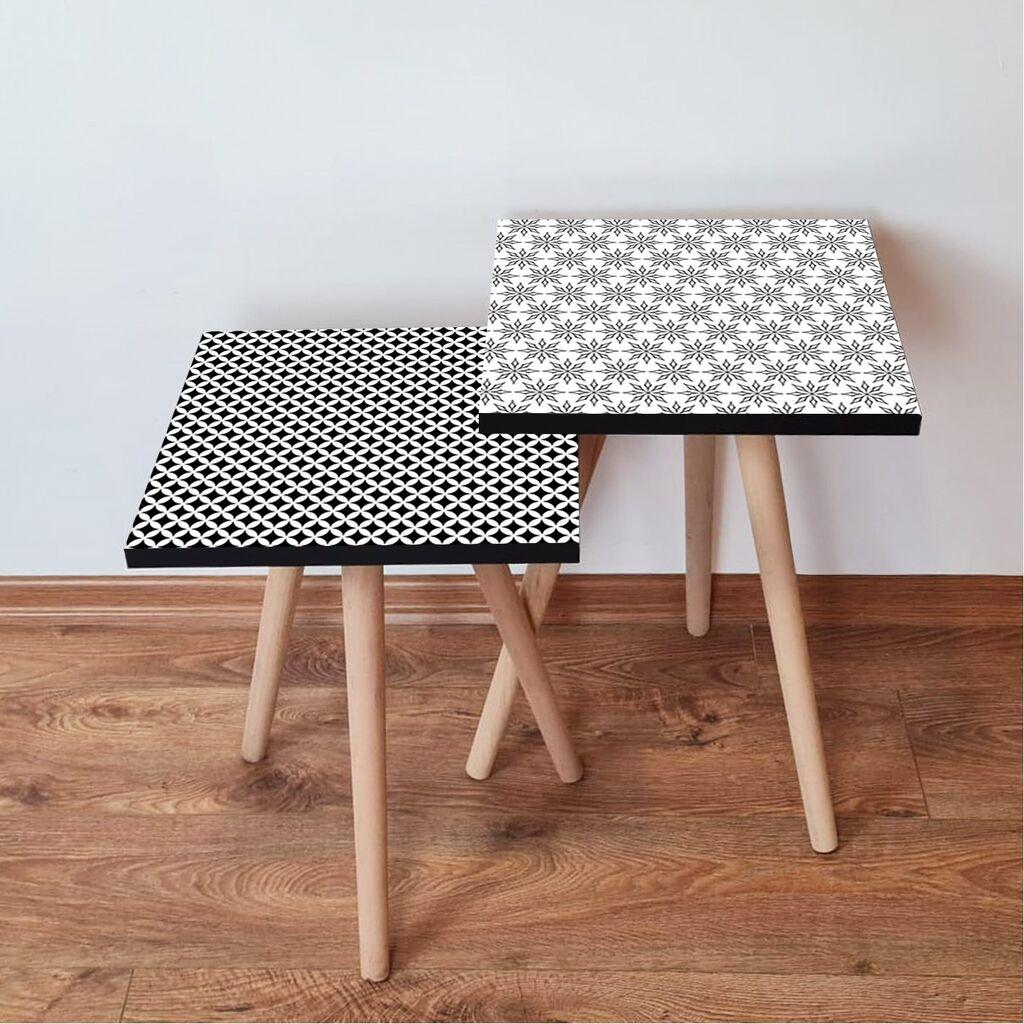 Hanah Home set stolića za kafu 2Shp297, 2 dijela, šareni