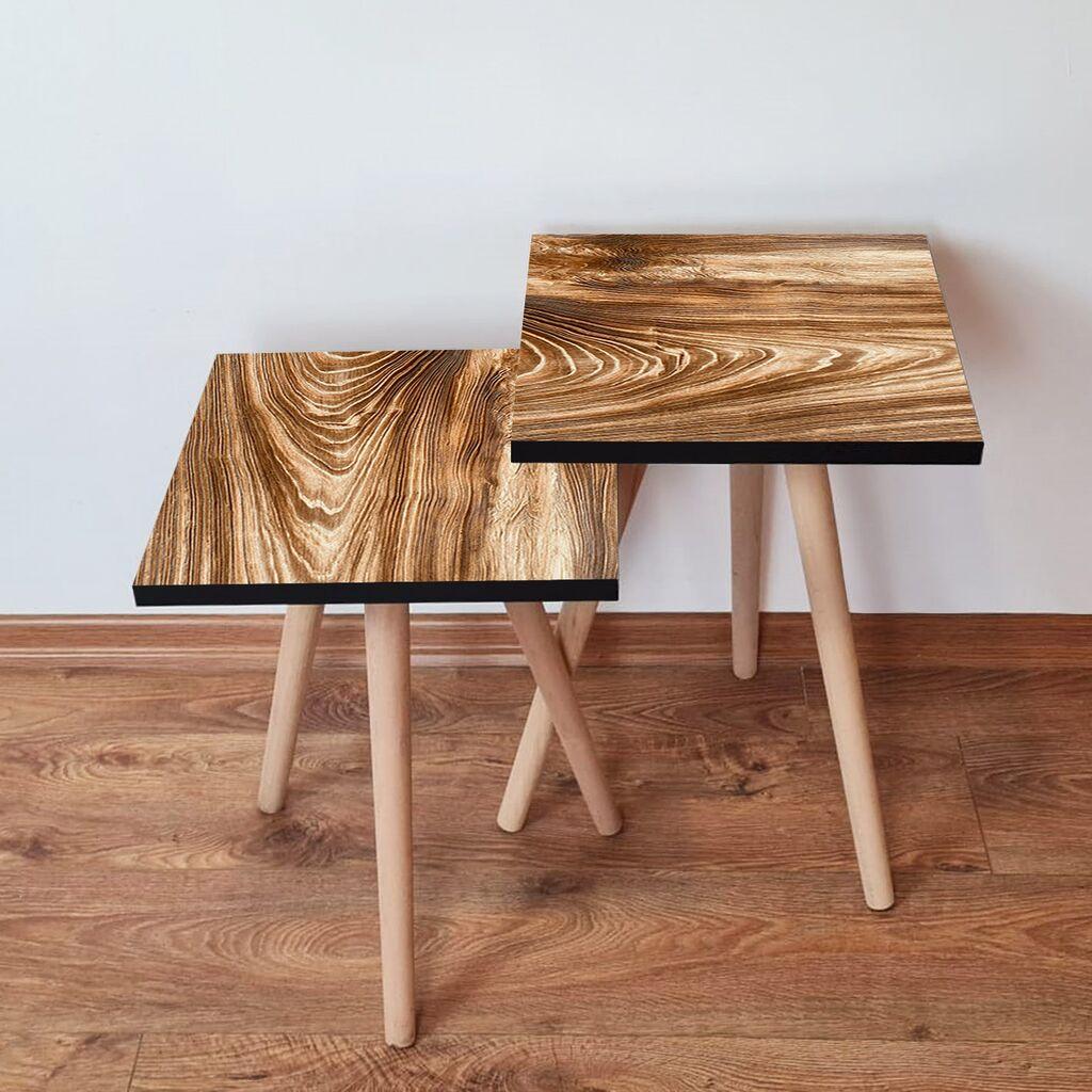 Hanah Home set stolića za kafu 2Shp407, 2 dijela, šareni