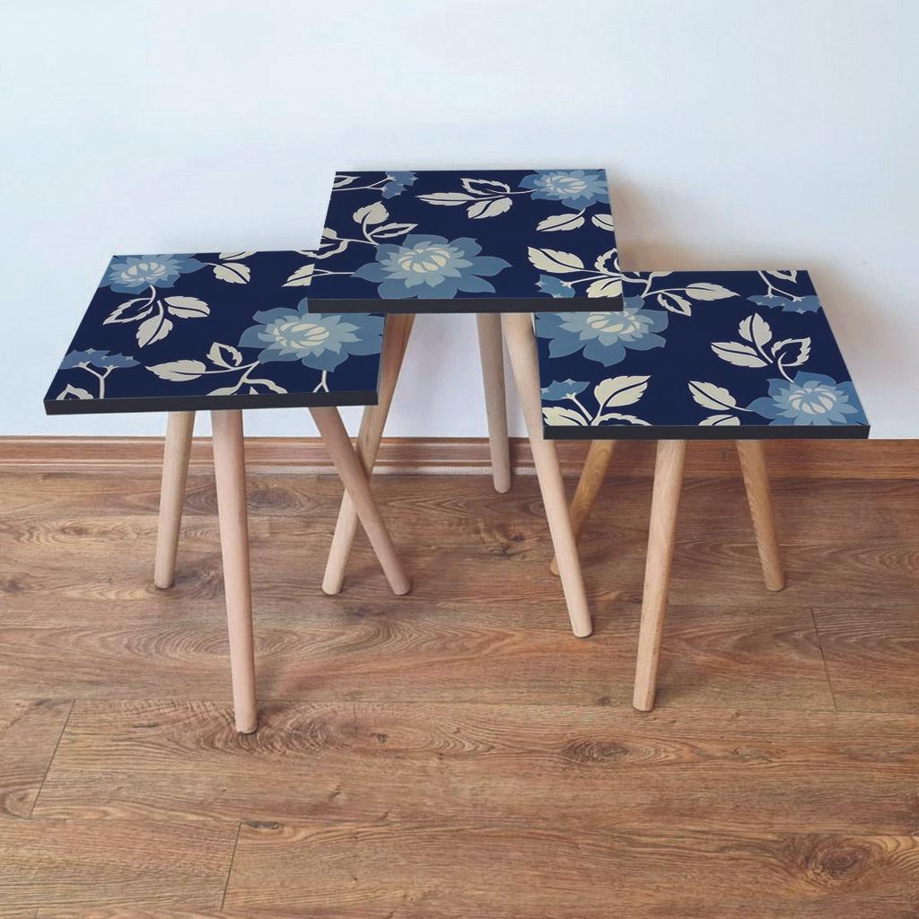 Hanah Home set stolića za kafu 3Shp60, 3 dijela, šareni