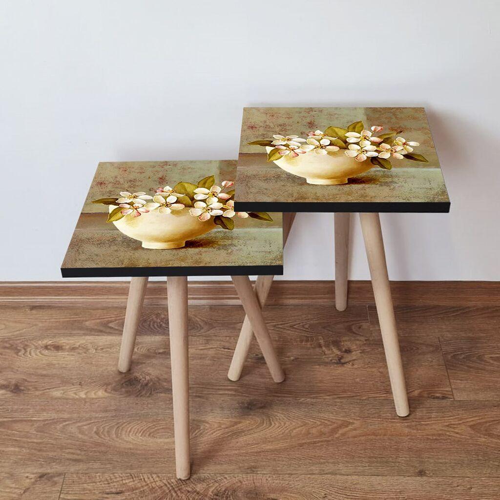 Hanah Home set stolića za kafu 2Shp45, 2 dijela, šareni