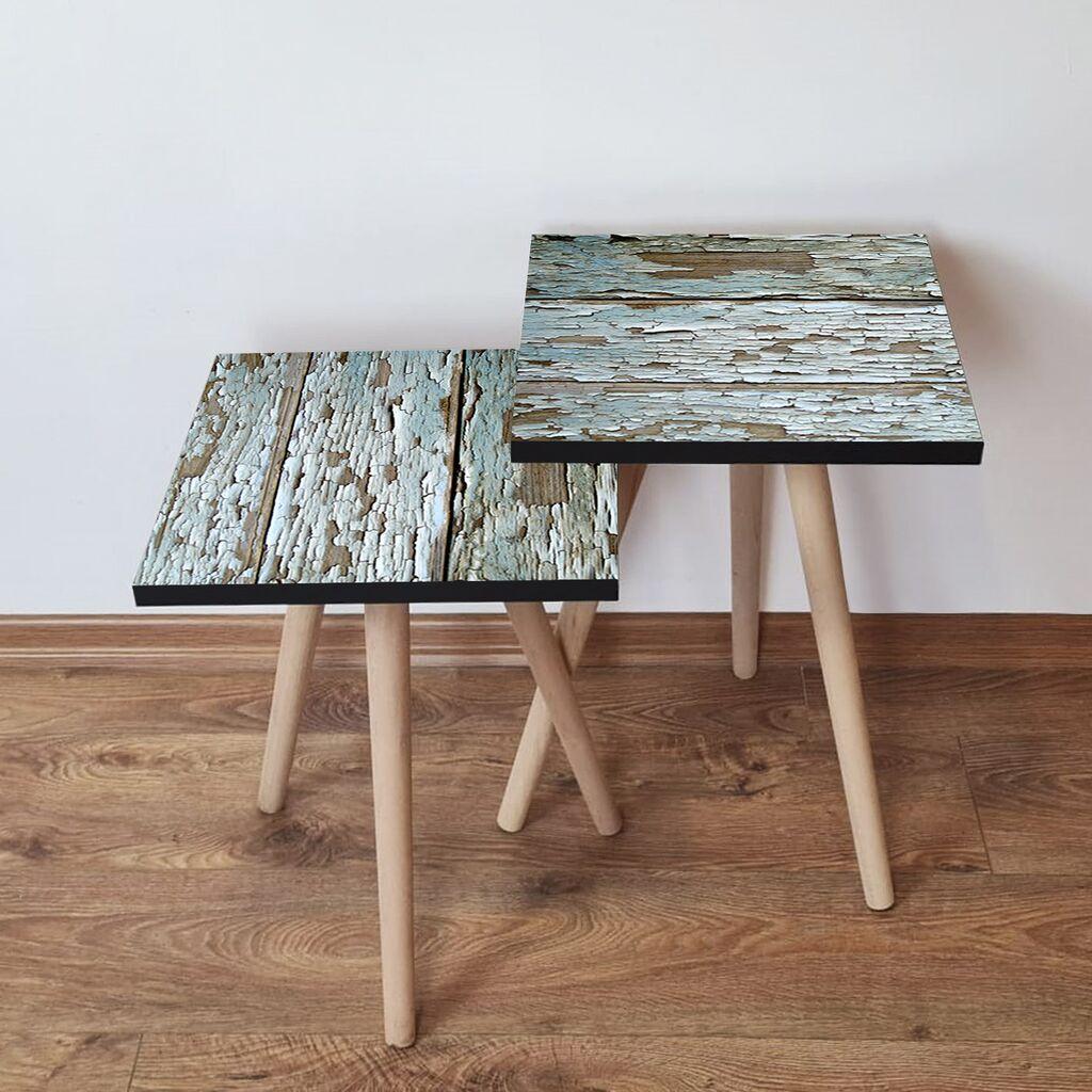 Hanah Home set stolića za kafu 2Shp503, 2 dijela, šareni