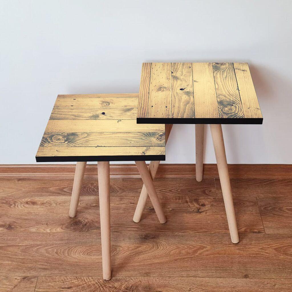 Hanah Home set stolića za kafu 2Shp401, 2 dijela, šareni