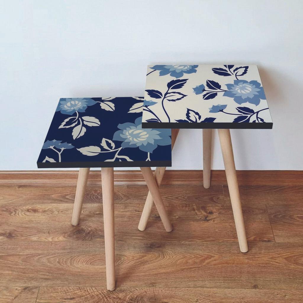 Hanah Home set stolića za kafu 2Shp341, 2 dijela, šareni