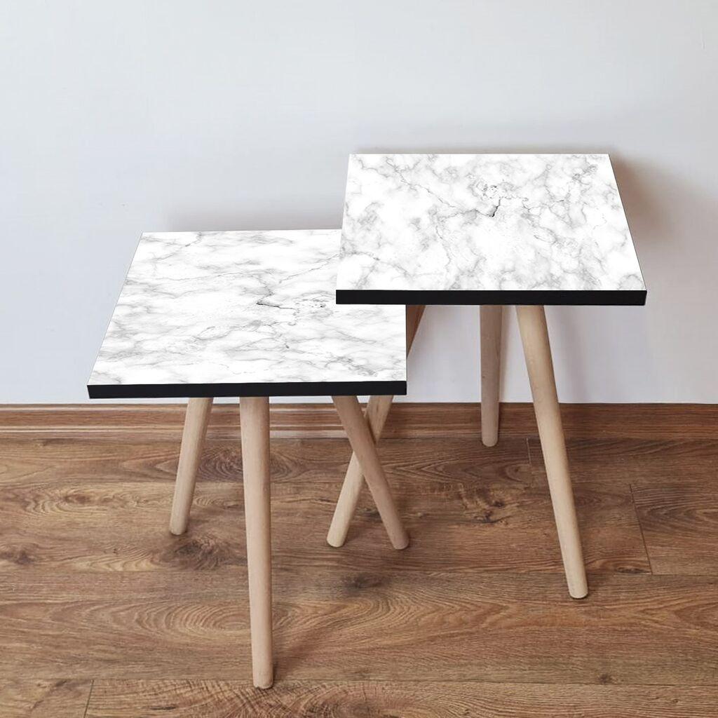 Hanah Home set stolića za kafu 2Shp504, 2 dijela, šareni