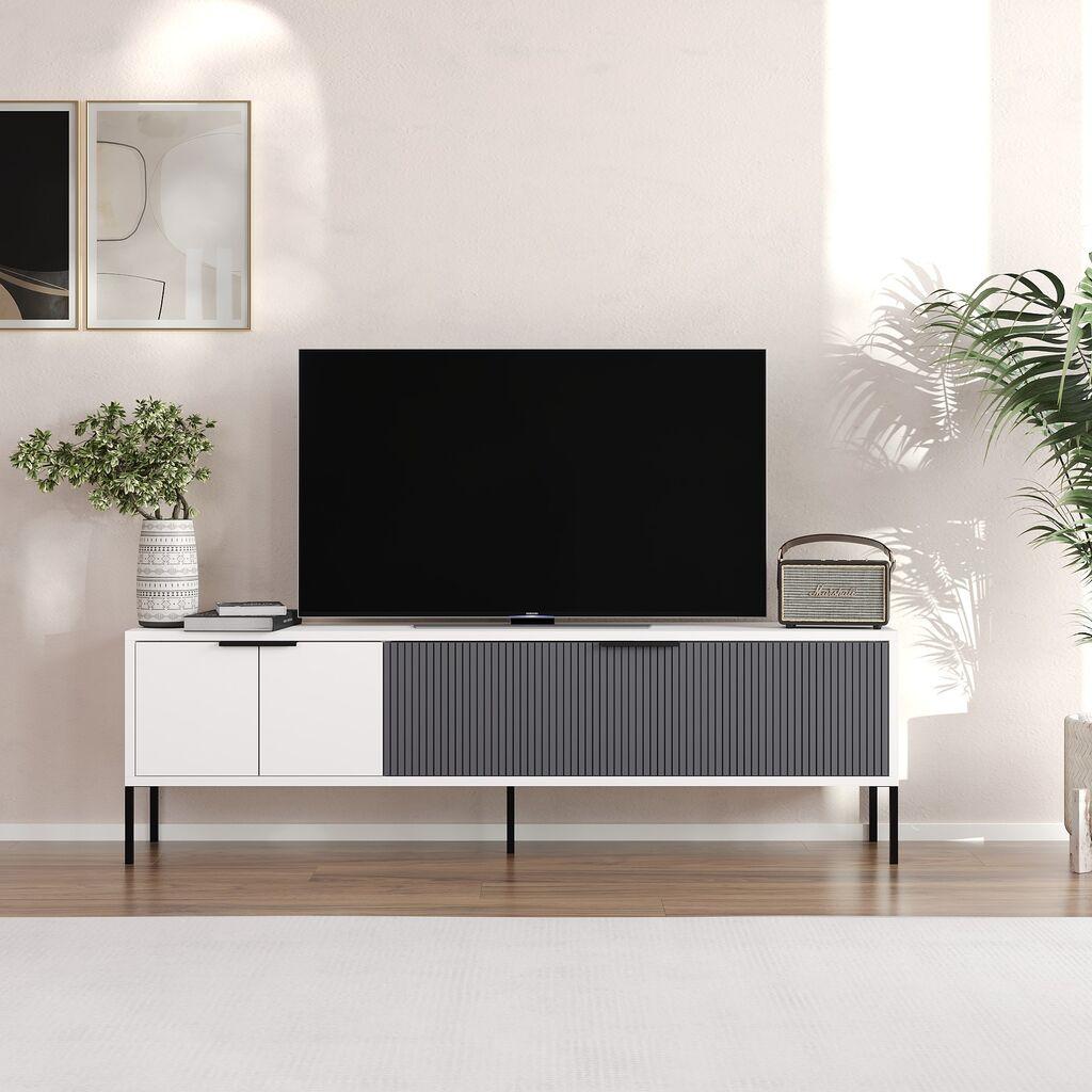 Hanah Home TV komoda Noah, 150x45x30 cm, antracit-bijela