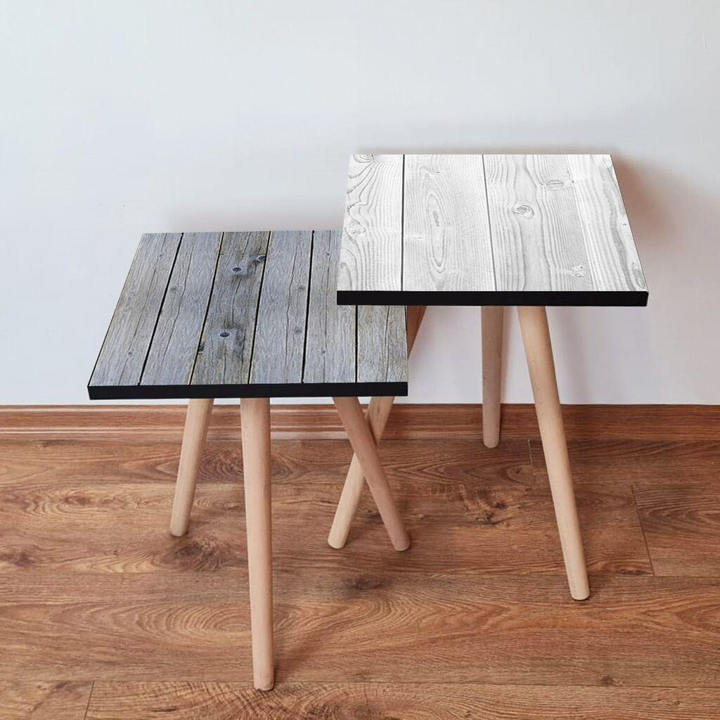 Hanah Home set stolića za kafu 2Shp308, 2 dijela, šareni